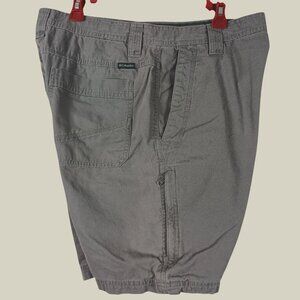 Columbia Ultimate Rock Creek Shorts Omni Shield Mens 36 Grey Hiking Gorpcore